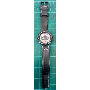 VTG Flik Flak Swatch Watch Black Rotating Bezel Crown Swiss Made New Battery